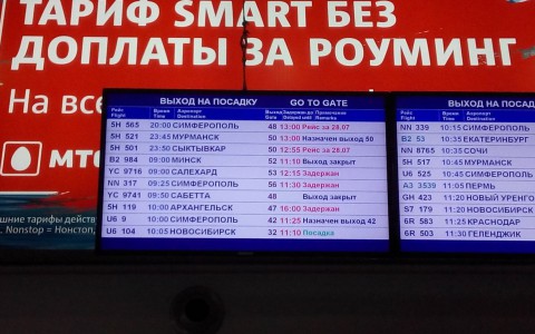 Самолет с сыктывкарцами из Москвы задерживают на 13 часов