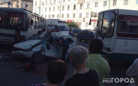 Появилось видео жуткой аварии на проспекте Ленина