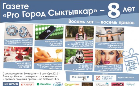Определился четвертый победитель розыгрыша «Восемь лет — восемь призов»