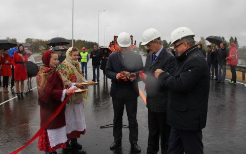 В Сыктывкаре открыли мост через реку Човью на эжвинской трассе