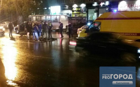 Появилось видео с места аварии в Сыктывкаре, где насмерть сбили пенсионера