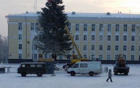 В Сыктывкар доставили главную городскую елку