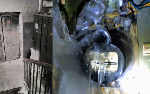 В Коми коммунальщики посоветовали местным жителям греть заледеневшие счётчики феном