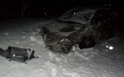 В Коми столкнулись две иномарки, есть пострадавшие