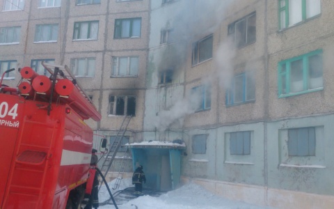 Мужчина, который пострадал в пожаре под Воркутой, скончался