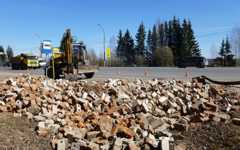 В Сыктывкаре на повороте на Верхний Чов оборудуют новую остановку