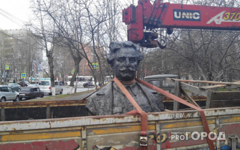 В мэрии Сыктывкара рассказали, куда увезли памятник Орджоникидзе