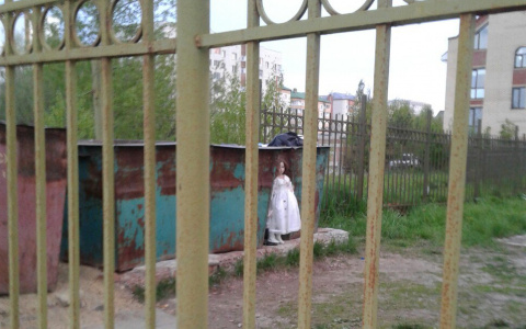 В Сыктывкаре людей, которые пошли выкидывать мусор, напугала девочка из «Звонка» (фото)