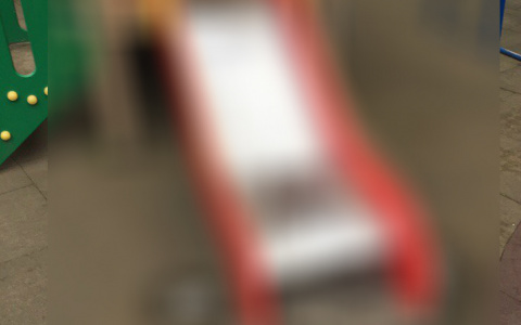 В Сыктывкаре на День города облевали детскую горку (фото)