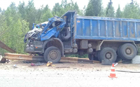 В Коми «Скания» врезалась в ограждение, водитель погиб