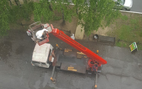 Сыктывкарец залез на автовышку, чтобы сделать предложение своей девушке