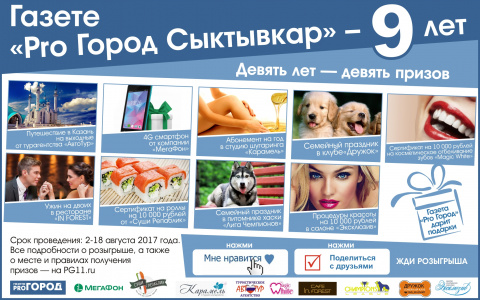 Определился восьмой победитель розыгрыша «Девять лет — девять призов»