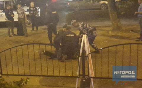 В Сыктывкаре полиция скрутила неадекватных парней, которые бросались на прохожих (фото)