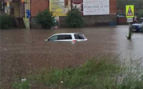 Житель Коми оказался в Красноярске во время локального катаклизма (фото)