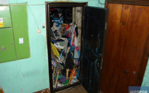 В Сыктывкаре есть квартира, в которую невозможно попасть: она забита мусором и крысами