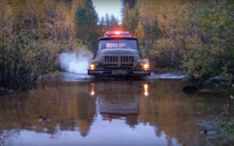 В Коми водители строят мосты из подручных средств, чтоб не застрять в болоте (фото, видео)