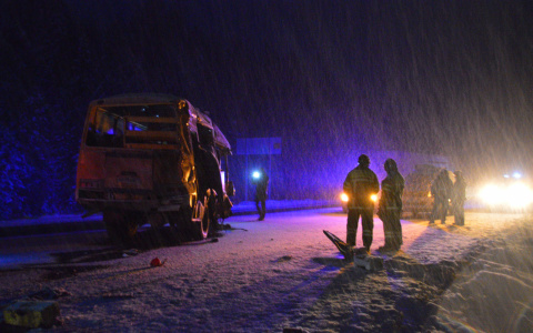 Следователи проводят проверку по ДТП с участием школьного автобуса в Коми