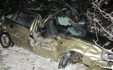 В Коми 18-летняя автоледи без прав и ее подруга попали в ДТП