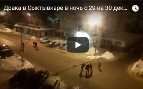В Сыктывкаре произошла массовая драка около пиццерии (видео)