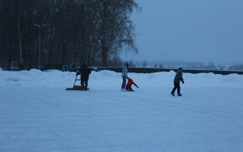 В Сыктывкаре девочка сломала руку на катке в Кировском парке
