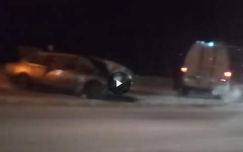 Сыктывкарец снял на видео, как в «Долине Смерти» в ДТП попали четыре автомобиля