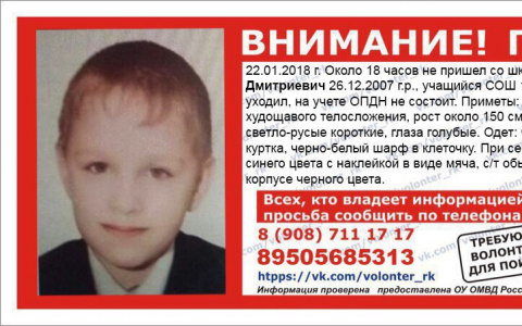 В Коми пропал 10-летний мальчик (фото)