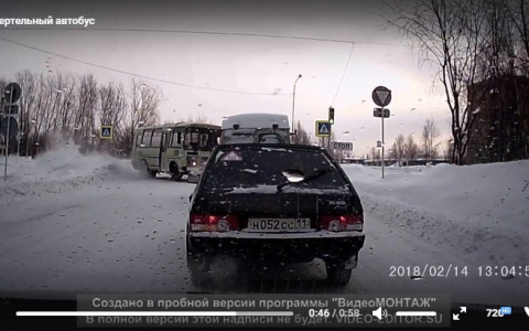 В Коми суровый водитель пассажирского автобуса устроил «Форсаж» прямо на рейсе (видео)