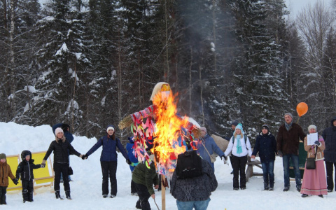 Сыктывкарцы отметили Масленицу верхом на оленях и в компании ездовых собак (фото)