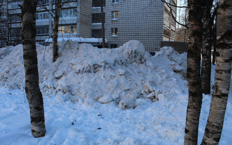 В Сыктывкаре опробовали новый способ, как быстро избавиться от снежных завалов
