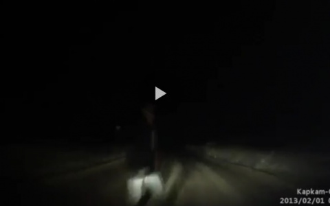 Сыктывкарец опубликовал видео, как он сбил на дороге пешехода
