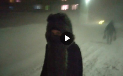 Жуткая метель: жители Коми снимают на видео разгул стихии