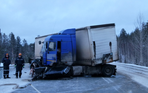 Появились подробности смертельного ДТП с участием «Мерседеса» и «МАЗа» на трассе в Коми
