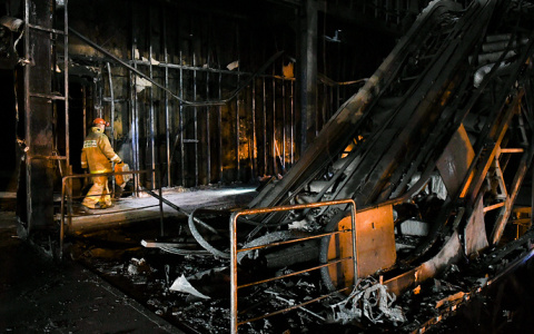 Аварийно-восстановительные работы после пожара в ТЦ «Зимняя вишня» в Кемерове