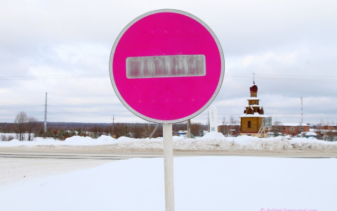 В сети обсуждают самый гламурный дорожный знак из Республики Коми (фото)