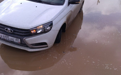 Сыктывкарец утопил машину в луже и сделал про это клип