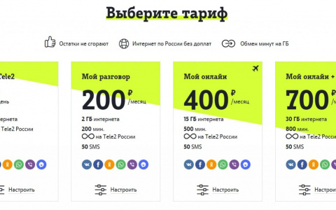 Tele2 улучшает тарифную линейку «Мой Tele2»