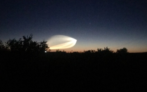 Сыктывкарцы сняли в небе светящуюся «медузу» (видео)