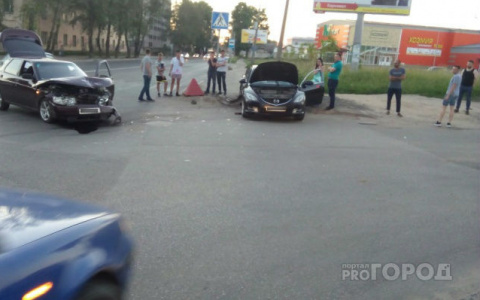 ДТП в Сыктывкаре: женщина на «Мазде» не уступила отечественному авто (фото, видео)
