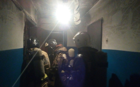 В Коми из горящей пятиэтажки спасли 8 человек (фото)