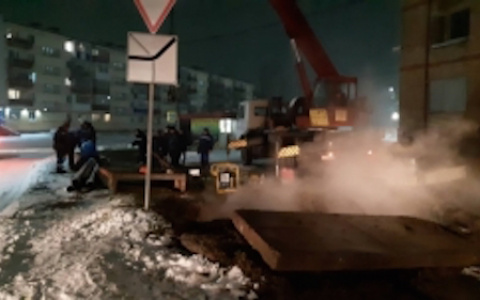 В одном из городов Коми устранили крупную утечку на теплосетях