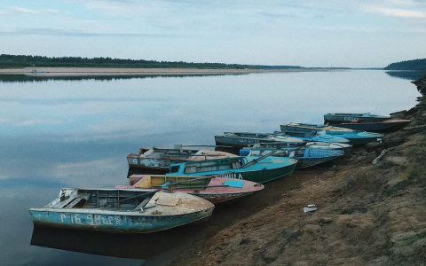Фото дня: прогулка вдоль осенней реки в Сыктывкаре