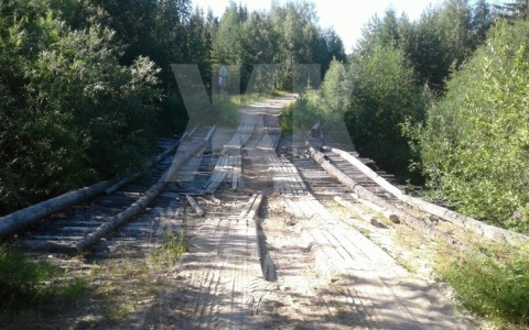 В Коми жители деревни, которая оказалась отрезана от мира, ждут новый мост
