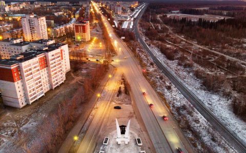 Фото дня: Сыктывкар с высоты птичьего полета