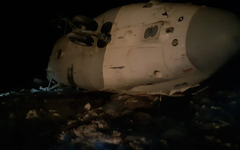 На границе с Коми разбился вертолет (фото)