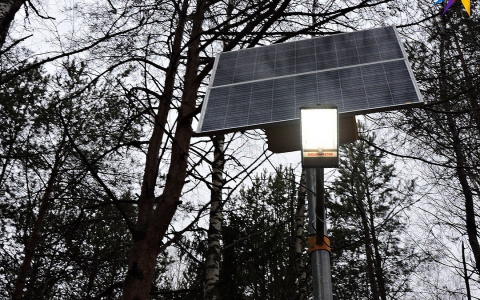 На окраине Сыктывкара установили высокотехнологичные светильники