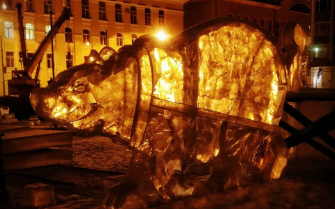 Фото дня: Сыктывкар продолжает готовиться к Новому году