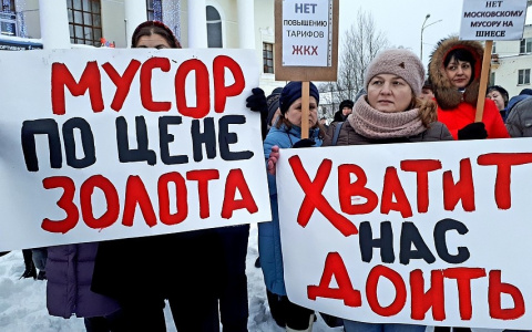 В Коми прошел митинг против новых «мусорных» тарифов