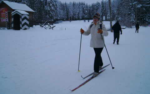 Вместо лыжни сыктывкарцы катаются по бревнам