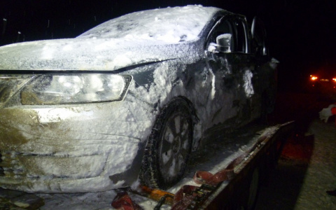 В Коми водитель «Шкоды» влетел в лихача на «Рено» и сломал нос