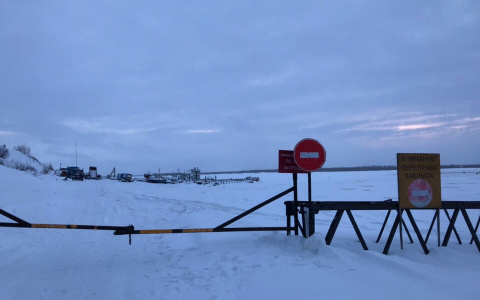 Ледовую переправу в одном из районов Коми назвали «потенциально опасной»